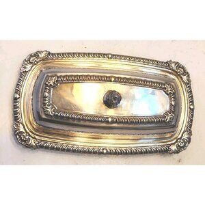 Sheets-R-S-Co 1875 Antique Butter Dish Silver Plated